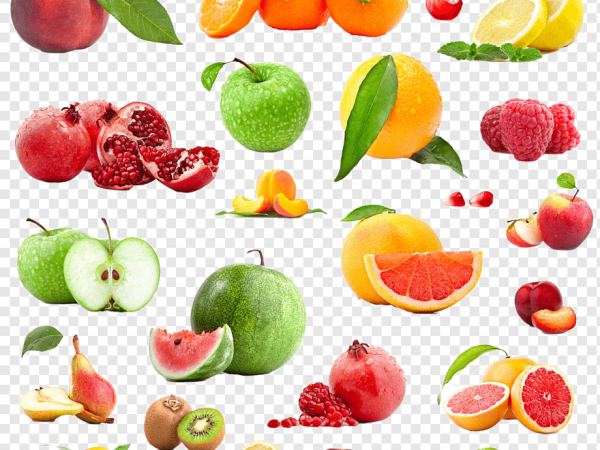 The Rainbow of Fruits - A Transparent Image of Deliciousness