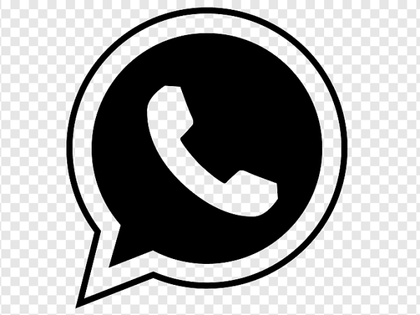 WhatsApp Logo Black Transparent Png