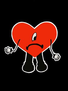 Bad Bunny Heart PNG image to download free