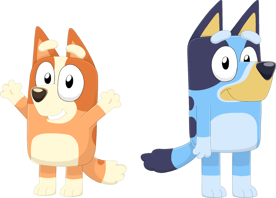 Bluey and Bingo PNG Download