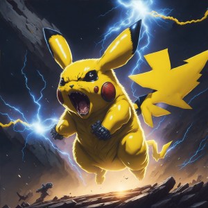Pikachu Thunderbolt PNG