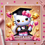 Hello Kitty Graduation PNG