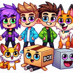Lankybox Characters PNG